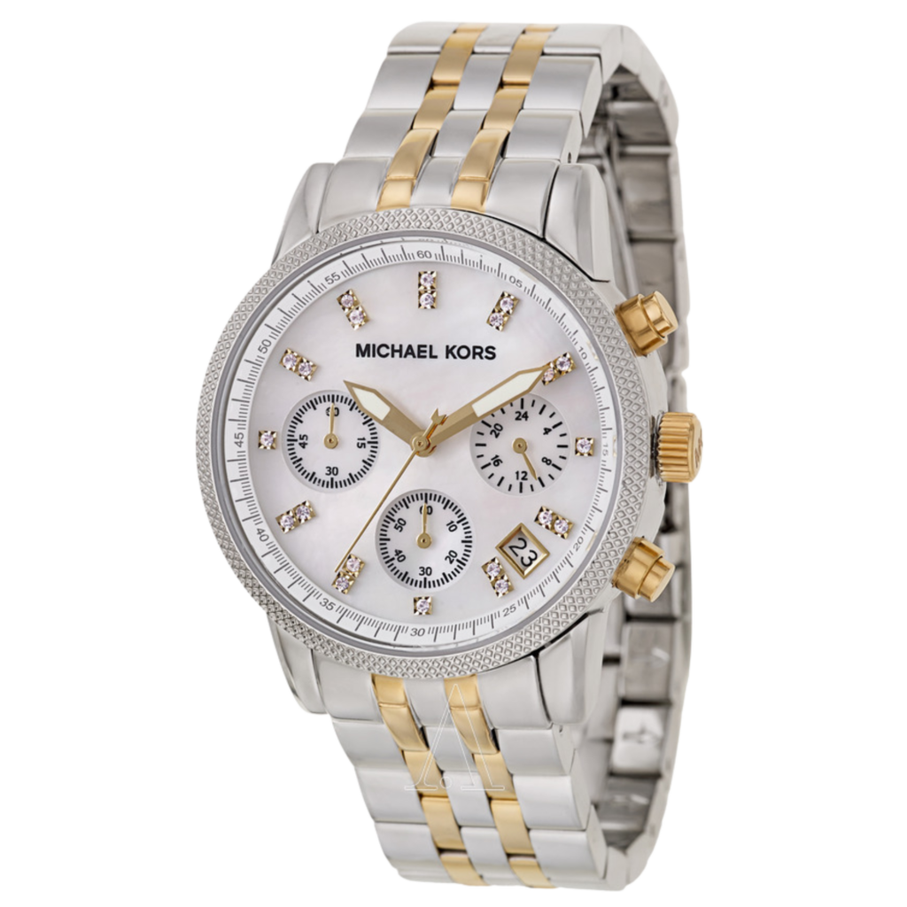 Michael Kors Lexington – Bicolore Nacré & Index Scintillants