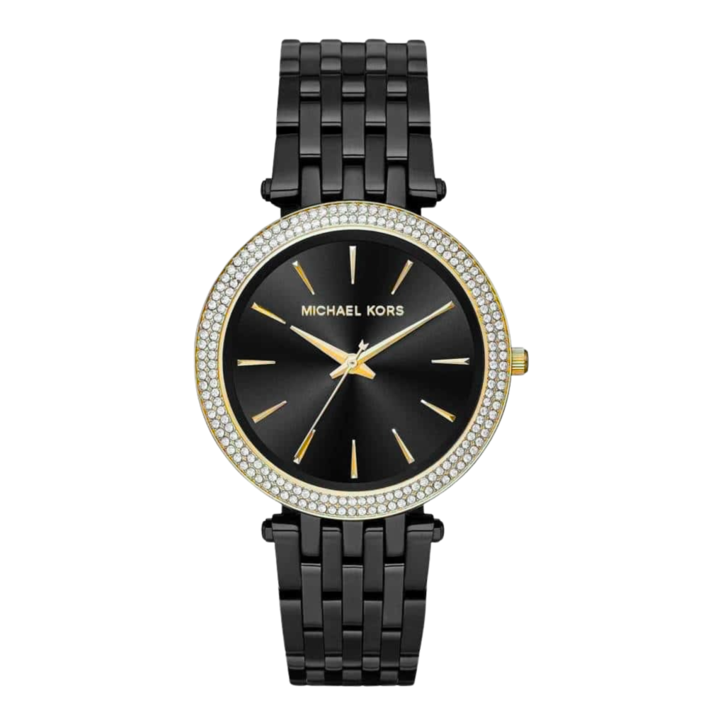 Michael Kors MK3407 – Noir Doré & Élégance Strassée