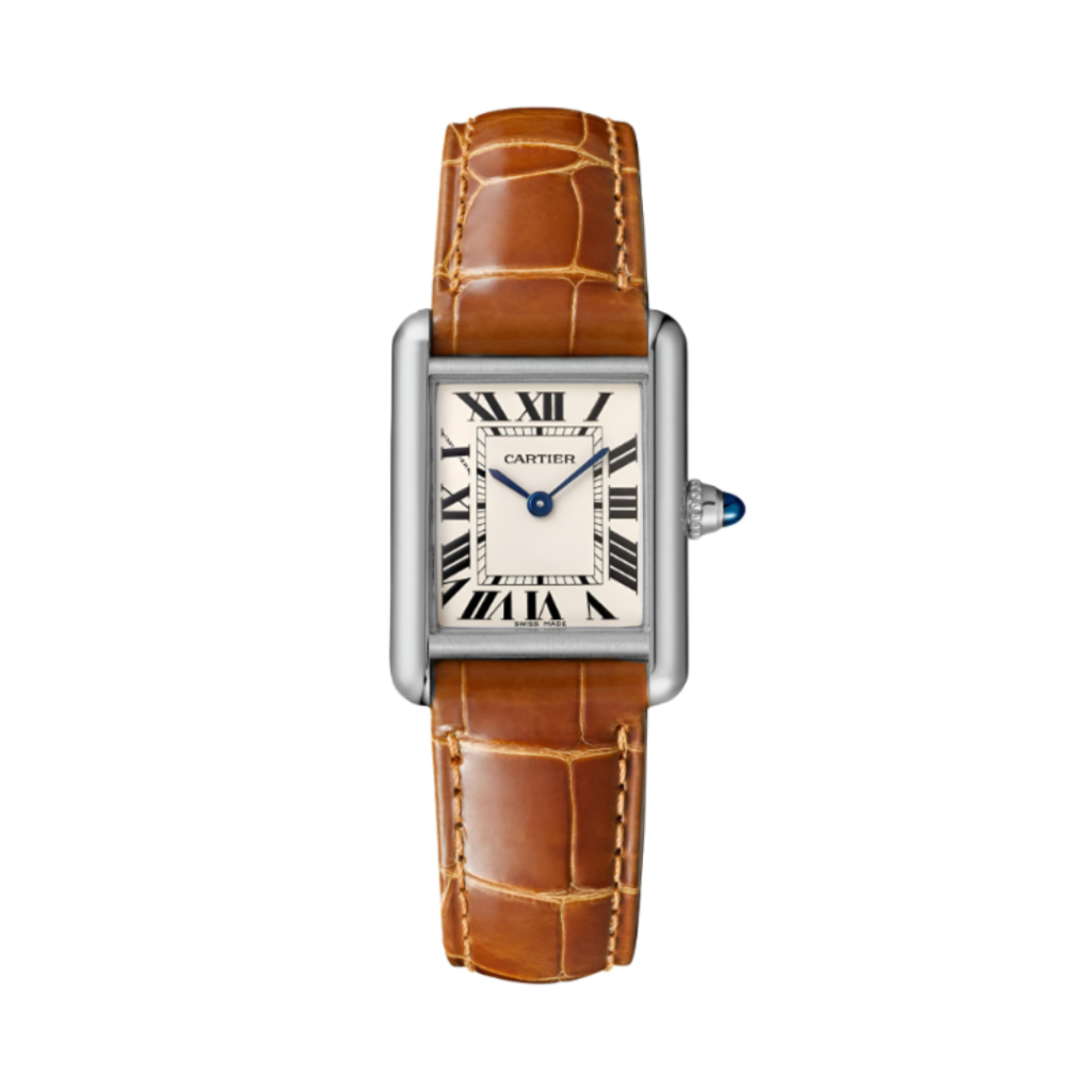 Cartier Tank Louis - Silver-Brown