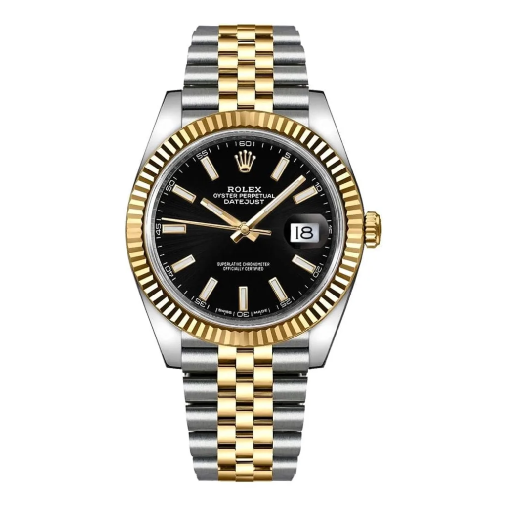 Rolex Oyster Perpetual Datejust – Noir & Bicolore Or/Argent