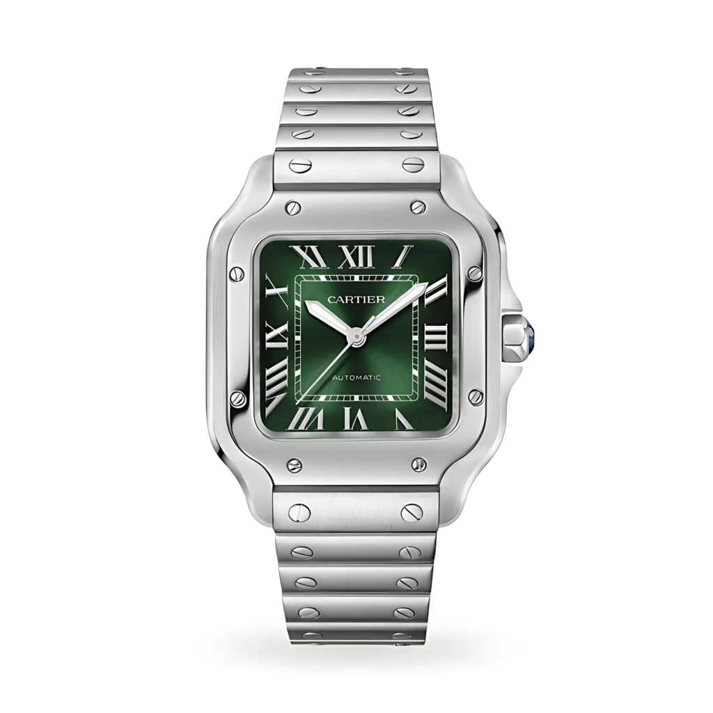 Cartier Santos 40mm – Vert Impérial & Bracelet Acier