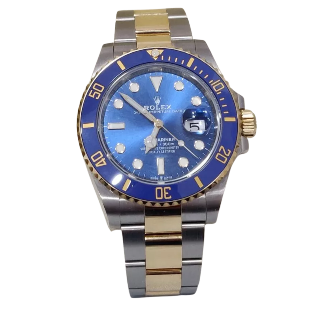 Rolex Oyster Perpetual Date – Bleu Océan & Bracelet Bicolore