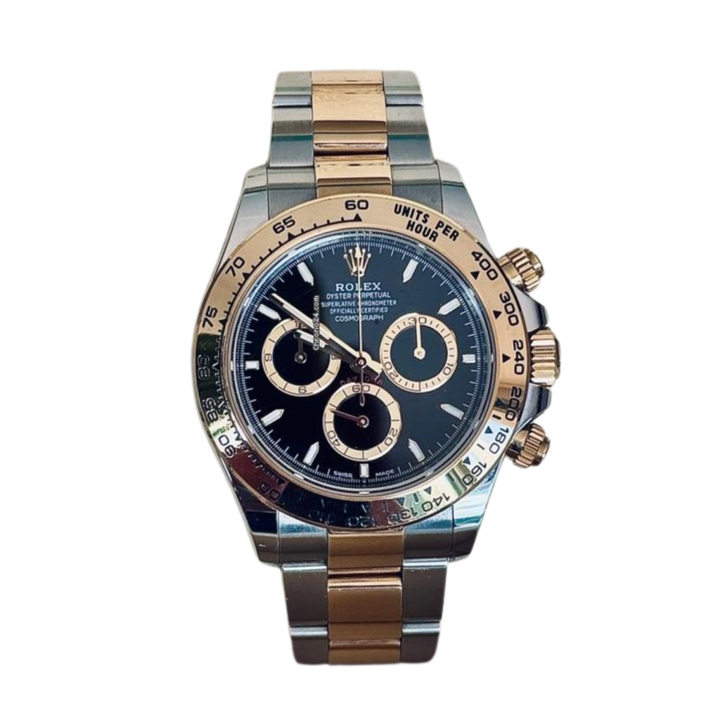 Rolex Daytona Chronographe – Noir & Bicolore Or/Argent