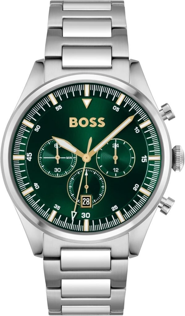 BOSS Velocity – Cadran Vert & Bracelet Acier