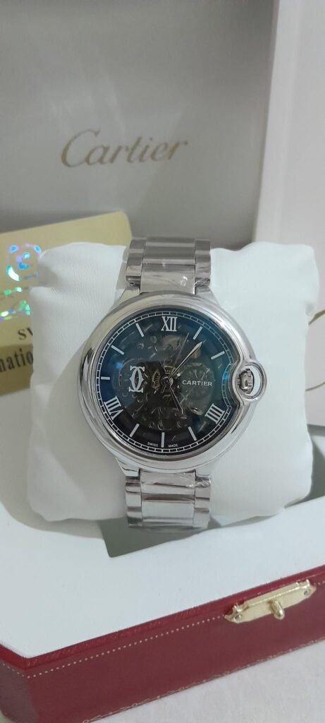 Cartier Ballon Bleu – Squelette Acier & Bracelet Métal