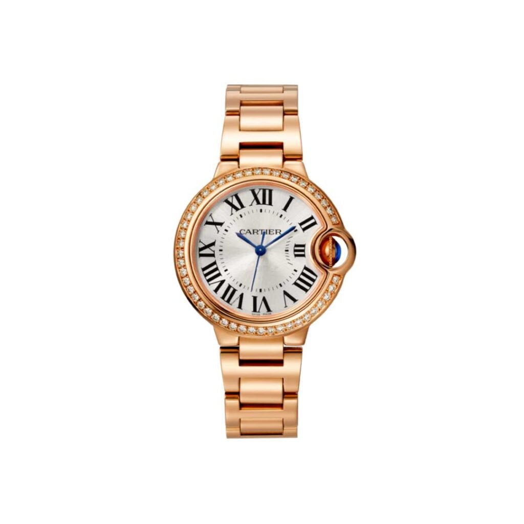 Cartier Ballon Bleu 36 mm – Or Rose & Lunette Diamants